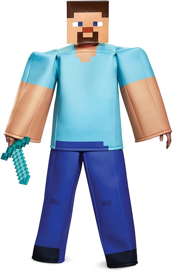 Fantasia Steve Minecraft Luxo Adulto Fantasia Steve Minecraft Luxo Adulto