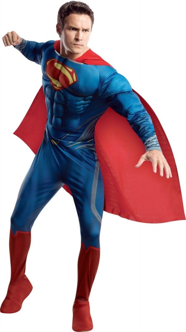 Fantasia Super Homem Adulto Homem de Aço Fantasia Super Homem Adulto Homem de Aço