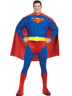 Fantasia SupernMan Super Homem Adulto Masculino Extra Grande