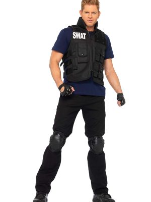 Fantasia SWAT Adulto Luxo Fantasia SWAT Adulto Luxo