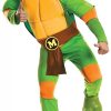 Fantasia Tartarugas Ninja Adulto Luxo Michelangelo com Músculos