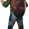 Fantasia Tartarugas Ninja Luxo Michelangelo com Músculos Adulto