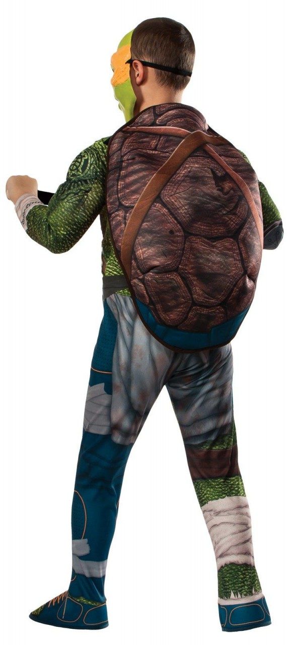 Fantasia Tartarugas Ninja Luxo Michelangelo com Músculos Adulto Fantasia Tartarugas Ninja Luxo Michelangelo com Músculos Adulto
