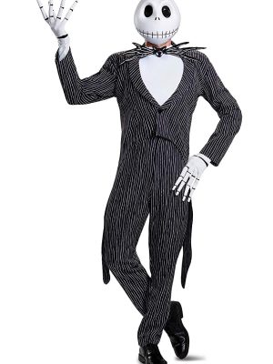 Fantasia The Nightmare Before Christmas Jack Skellington Adulto Luxo Fantasia The Nightmare Before Christmas Jack Skellington Adulto Luxo