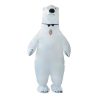 Fantasia Urso Polar Inflável Adulto Luxo