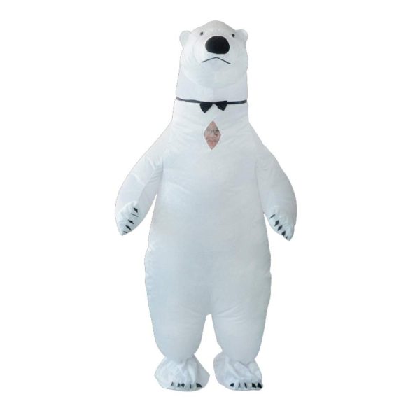 Fantasia Urso Polar Inflável Adulto Luxo Fantasia Urso Polar Inflável Adulto Luxo