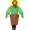 Fantasia Vaso de Girassol Adulto Luxo