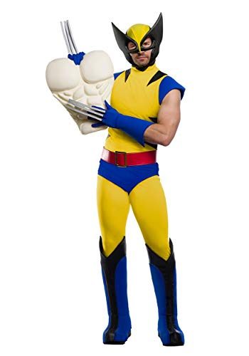 Fantasia Wolverine X Men Adulto com Músculo Premium Fantasia Wolverine X Men Adulto com Músculo Premium