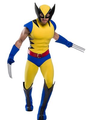 Fantasia Wolverine X Men Adulto com Músculo Premium Fantasia Wolverine X Men Adulto com Músculo Premium