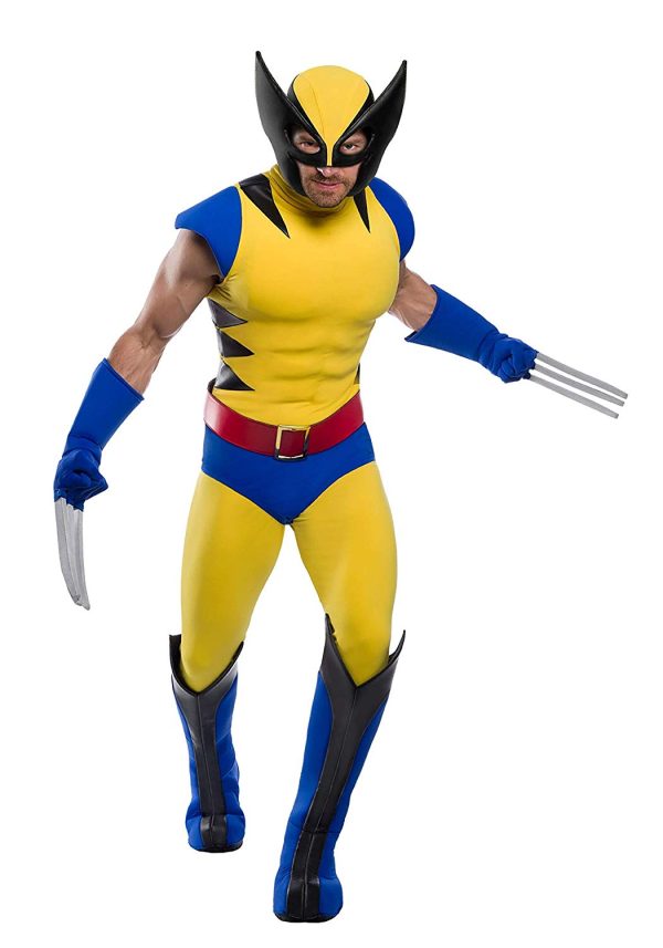 Fantasia Wolverine X Men Adulto com Músculo Premium Fantasia Wolverine X Men Adulto com Músculo Premium