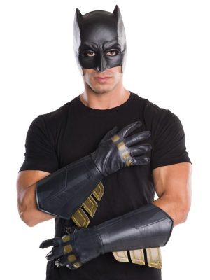 Luvas Batman Armadura A Origem da Justiça Adulto Luvas Batman Armadura A Origem da Justiça Adulto