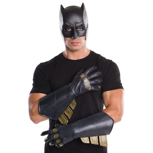 Luvas Batman Armadura A Origem da Justiça Adulto Luvas Batman Armadura A Origem da Justiça Adulto