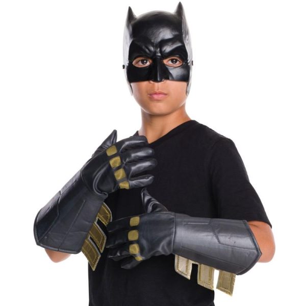 Luvas Batman Armadura A Origem da Justiça Infantil Luvas Batman Armadura A Origem da Justiça Infantil