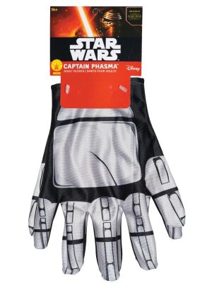 Luvas Phasma Star Wars Luxo Adulto Despertar da Força Luvas Phasma Star Wars Luxo Adulto Despertar da Força