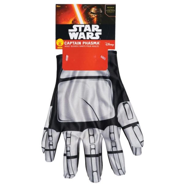 Luvas Phasma Star Wars Luxo Adulto Despertar da Força Luvas Phasma Star Wars Luxo Adulto Despertar da Força