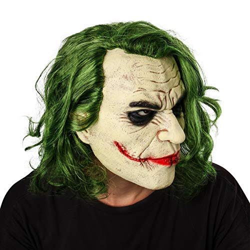 Máscara do Coringa Adulto Batman Cavaleiro das Trevas Total Máscara do Coringa Adulto Batman Cavaleiro das Trevas Total