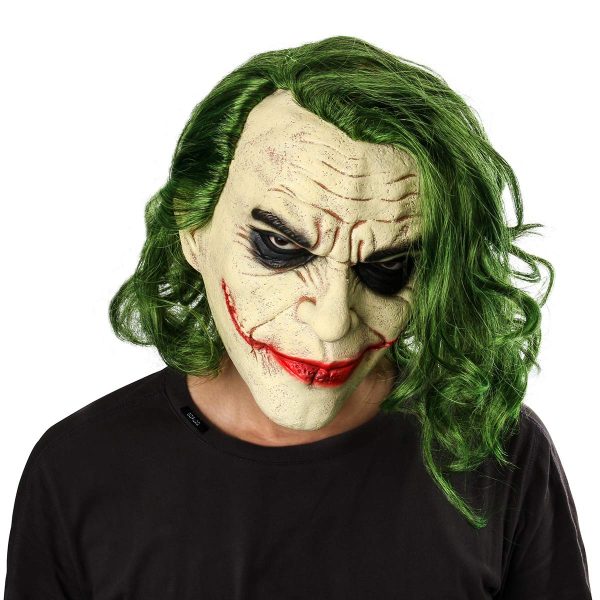 Máscara do Coringa Adulto Batman Cavaleiro das Trevas Total Máscara do Coringa Adulto Batman Cavaleiro das Trevas Total