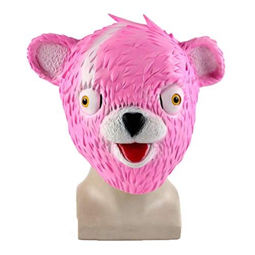 Máscara Fortnite Urso Rosa Adulto Clássica Máscara Fortnite Urso Rosa Adulto Clássica