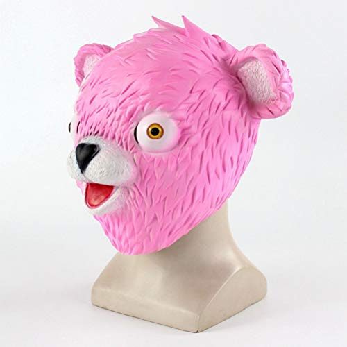Máscara Fortnite Urso Rosa Adulto Clássica Máscara Fortnite Urso Rosa Adulto Clássica