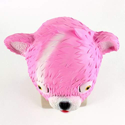 Máscara Fortnite Urso Rosa Adulto Clássica Máscara Fortnite Urso Rosa Adulto Clássica