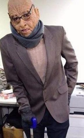 Máscara Homem Velho Vovô Luxo Máscara Homem Velho Vovô Luxo