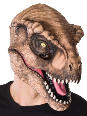 Máscara Jurassic Park O Mundo dos Dinossauros TRex Adulto Máscara Jurassic Park O Mundo dos Dinossauros TRex Adulto
