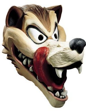 Máscara Lobo Mal de Látex Máscara Lobo Mal de Látex