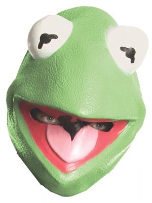 Máscara Muppets Vila Sésamo Caco Kermit Adulto Máscara Muppets Vila Sésamo Caco Kermit Adulto