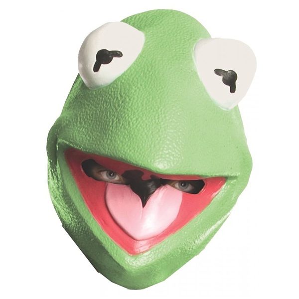 Máscara Muppets Vila Sésamo Caco Kermit Adulto Máscara Muppets Vila Sésamo Caco Kermit Adulto