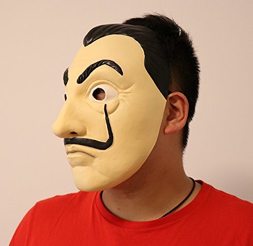 Máscara Salvador Dalí La Casa De Papel Látex Máscara Salvador Dalí La Casa De Papel Látex