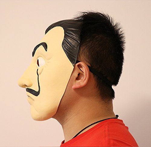 Máscara Salvador Dalí La Casa De Papel Látex Máscara Salvador Dalí La Casa De Papel Látex