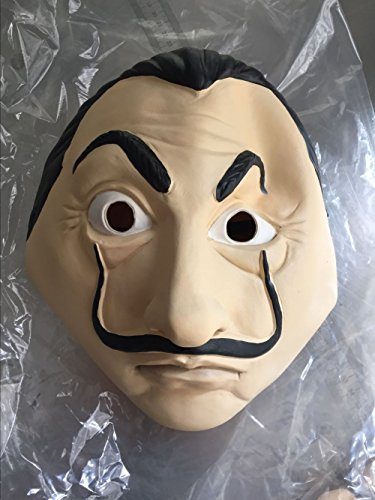 Máscara Salvador Dalí La Casa De Papel Látex Máscara Salvador Dalí La Casa De Papel Látex