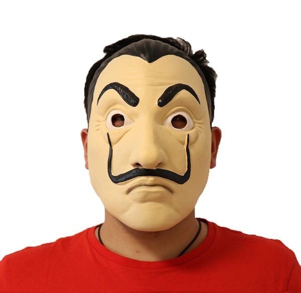 Máscara Salvador Dalí La Casa De Papel Látex Máscara Salvador Dalí La Casa De Papel Látex
