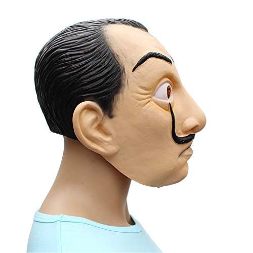 Máscara Salvador Dalí La Casa De Papel Látex Luxo Máscara Salvador Dalí La Casa De Papel Látex Luxo