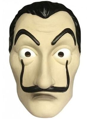 Máscara Salvador Dalí La Casa De Papel PVC Máscara Salvador Dalí La Casa De Papel PVC