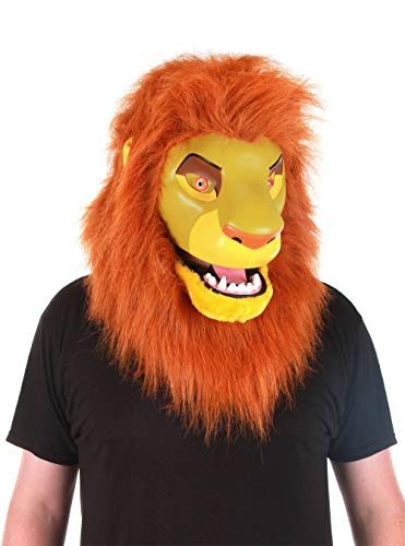Máscara Simba Rei Leão Adulto Máscara Simba Rei Leão Adulto