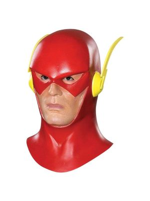 Máscara The Flash Cosplay Luxo Vermelho Adulto Animado Máscara The Flash Cosplay Luxo Vermelho Adulto Animado