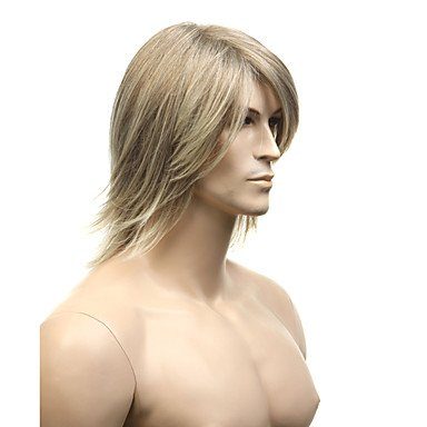 Peruca Adulto Masculina com Fibra Sintética Natural
