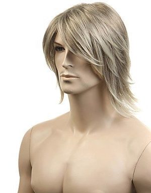 Peruca Adulto Masculina com Fibra Sintética Natural