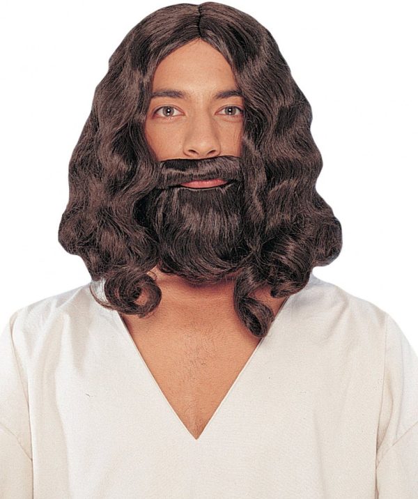 Peruca Barba e Bigode de Jesus Luxo Peruca Barba e Bigode de Jesus Luxo