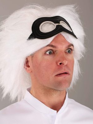 Peruca Doc Brown De Volta para o Futuro Luxo