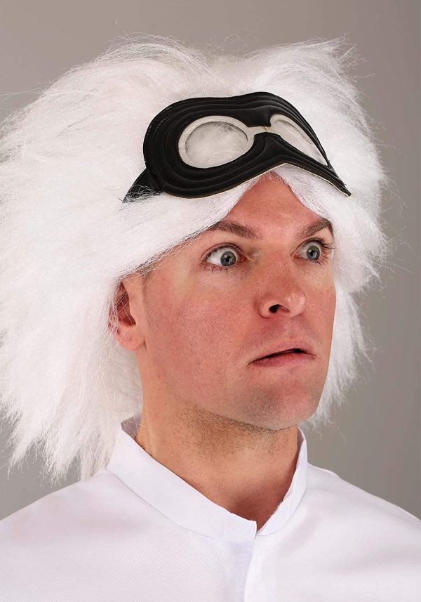 Peruca Doc Brown De Volta para o Futuro Luxo