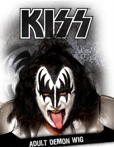 Peruca Kiss Demon Luxo Adulto Peruca Kiss Demon Luxo Adulto