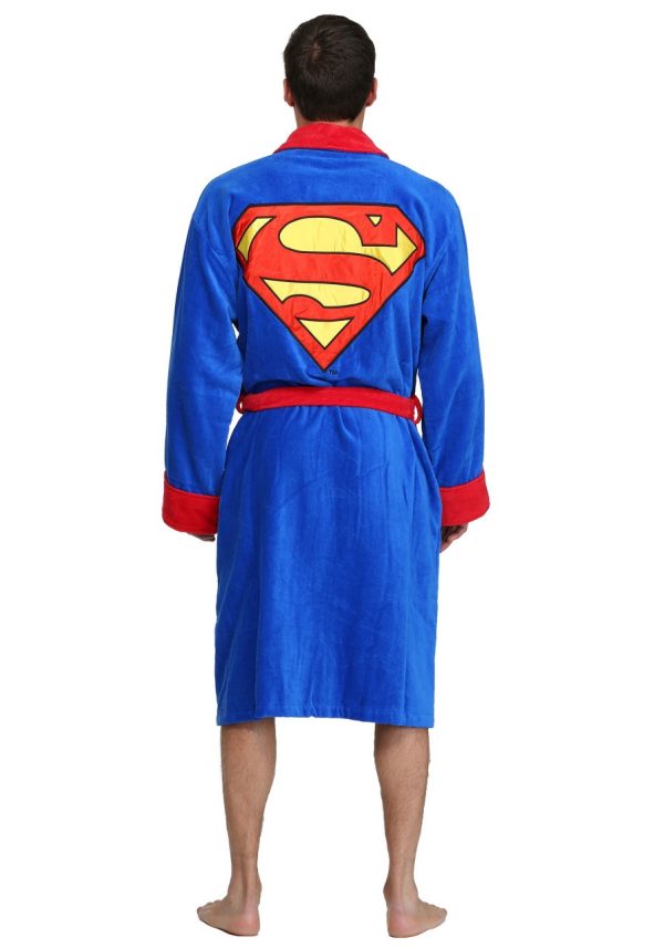 Roupão do Super Homem Adulto Luxo Roupão do Super Homem Adulto Luxo