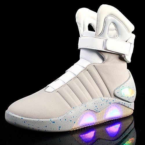 Tênis de Volta para o Futuro Marty Mcfly com Luz Cinza Tênis de Volta para o Futuro Marty Mcfly com Luz Cinza