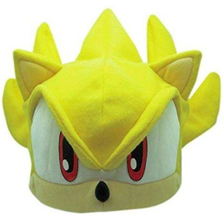 Touca Chapéu do Sonic the Hedgehog Super Luxo Amarela Touca Chapéu do Sonic the Hedgehog Super Luxo Amarela