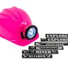 Chapéu Capacete de Engenheiro Construtor Rosa Infantil Luxo