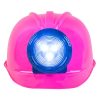 Chapéu Capacete de Engenheiro Construtor Rosa Infantil Luxo