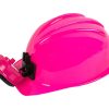 Chapéu Capacete de Engenheiro Construtor Rosa Infantil Luxo