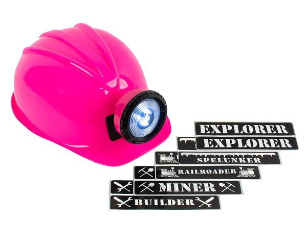 Chapéu Capacete de Engenheiro Construtor Rosa Infantil Luxo Chapéu Capacete de Engenheiro Construtor Rosa Infantil Luxo